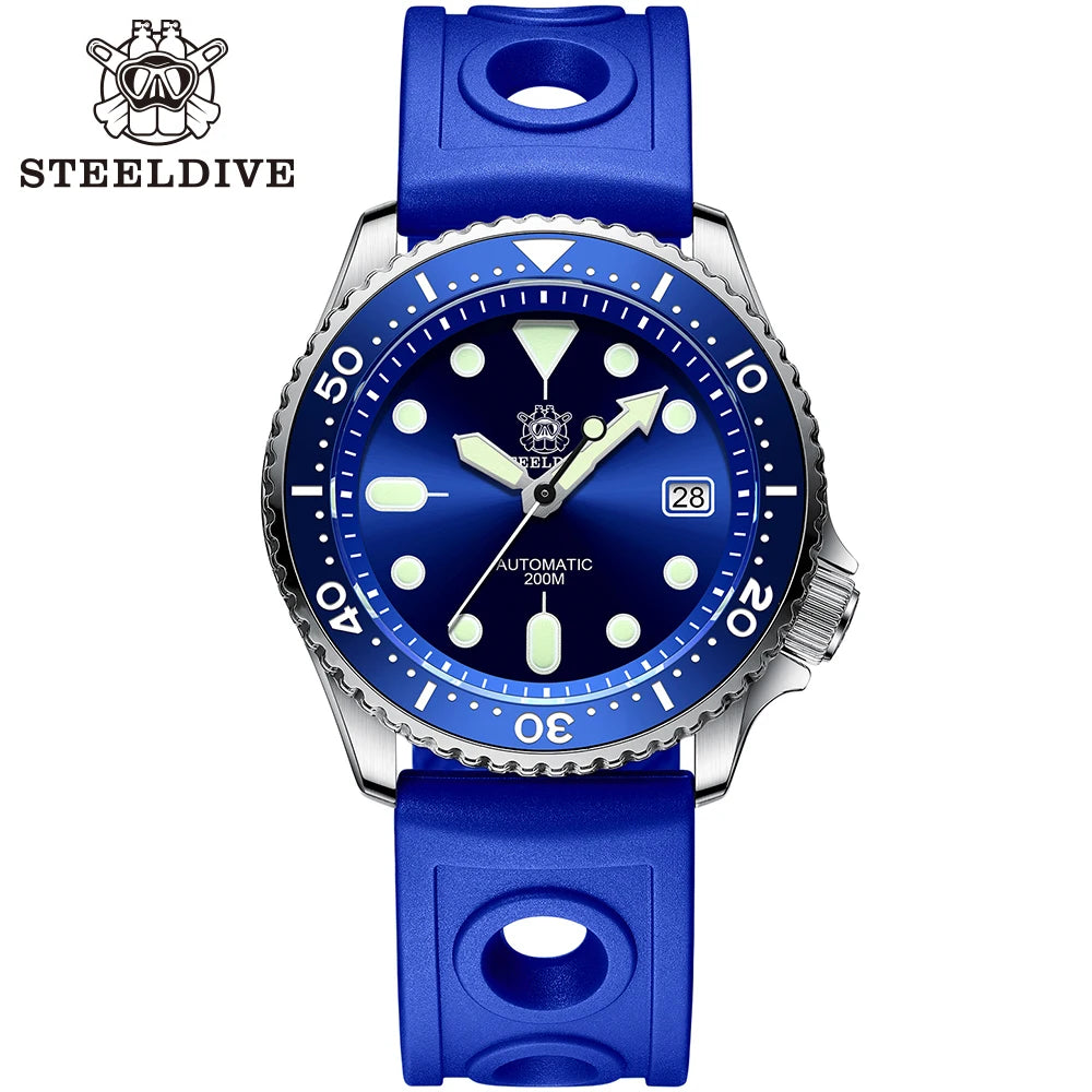 Steeldive SD1996 Automatic Dive Watch - 41.2mm NH35 Movement 200m Waterproof