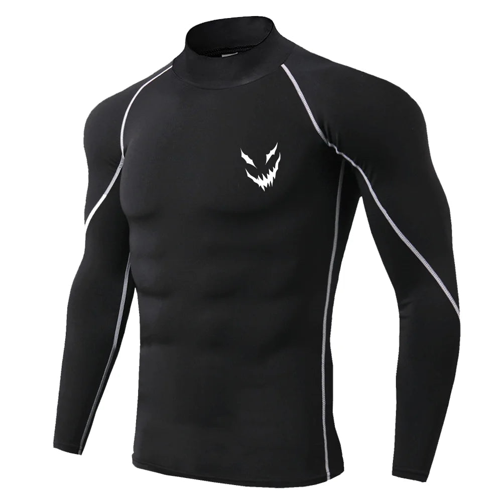Men's Graphic Print Compression Top