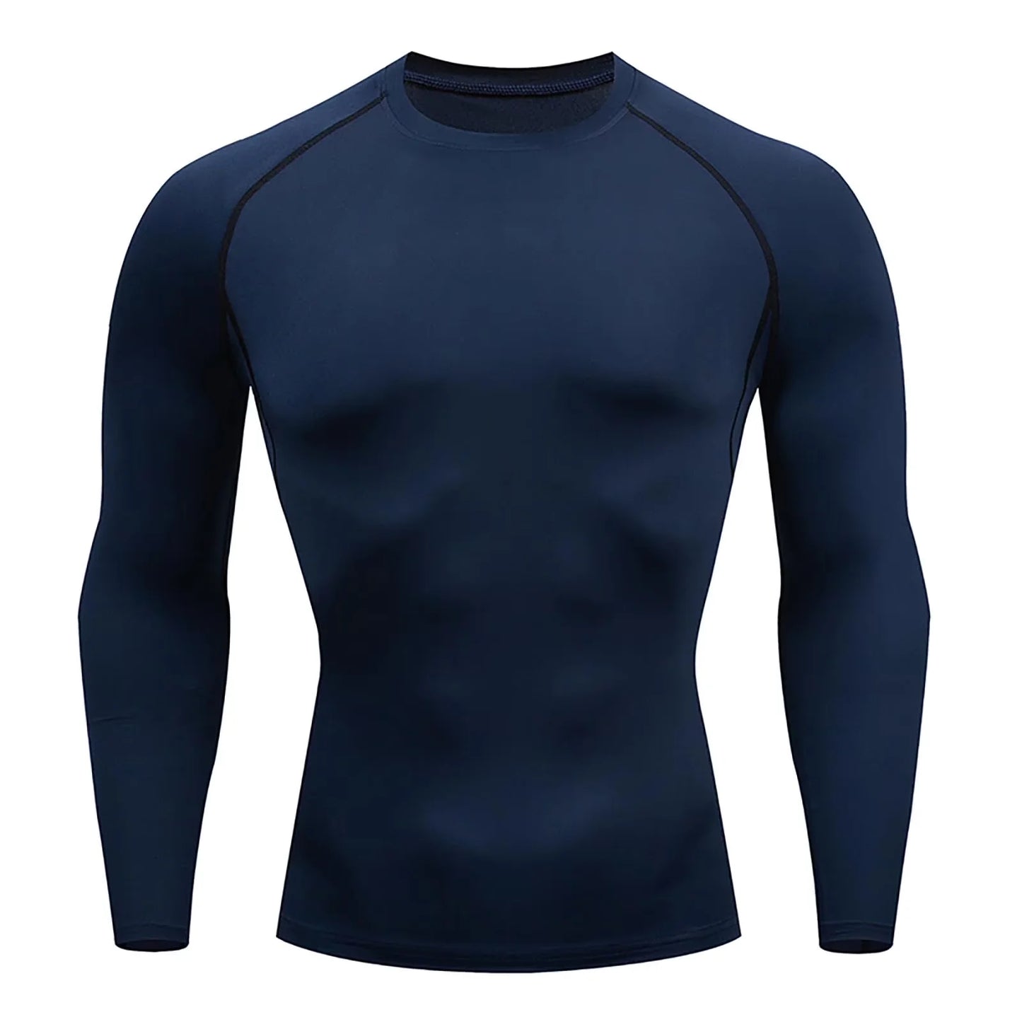 Men's Compression Long Sleeve Shirt - Quick Dry Gym Workout Bodybuilding Top