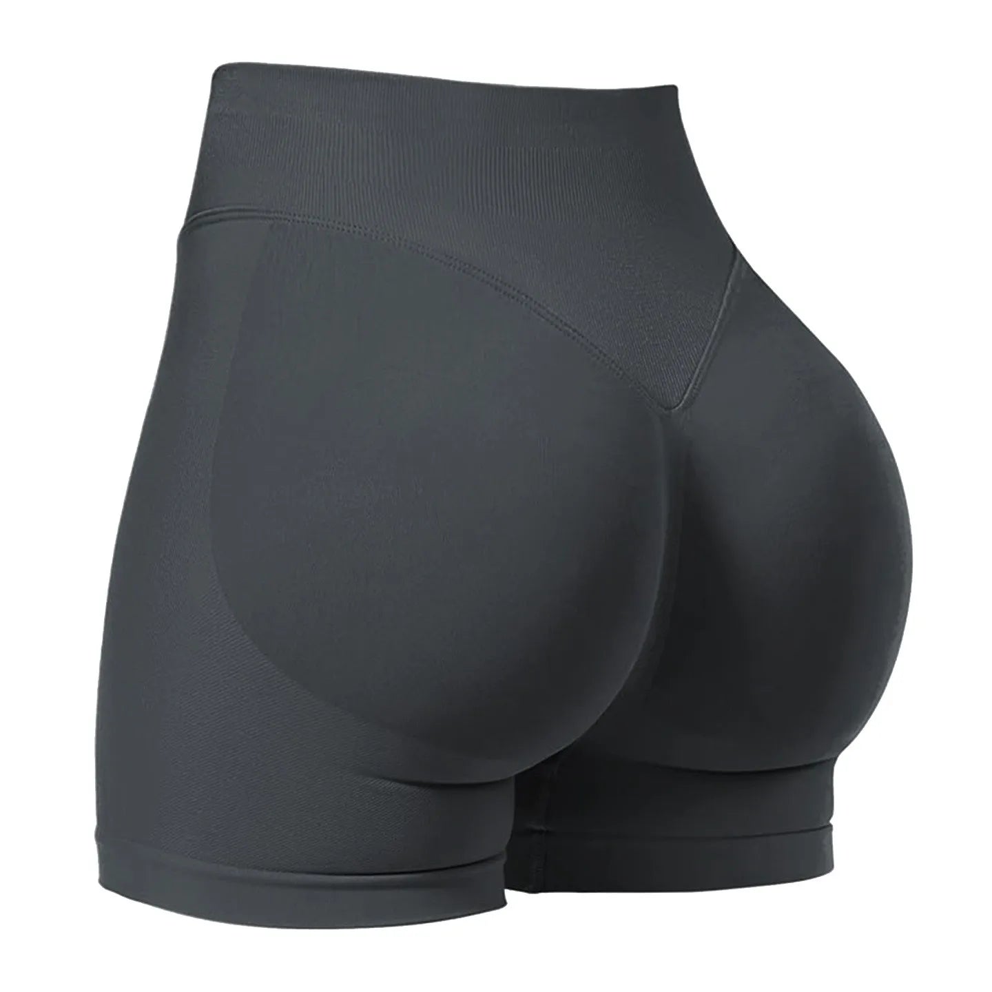 Women's Seamless Gym Shorts - Low Waist Yoga Running Shorts