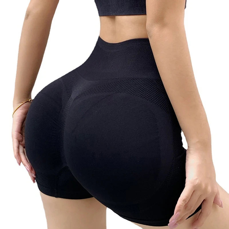 Women's Cycling Shorts - High Waist Push-Up Gym Shorts