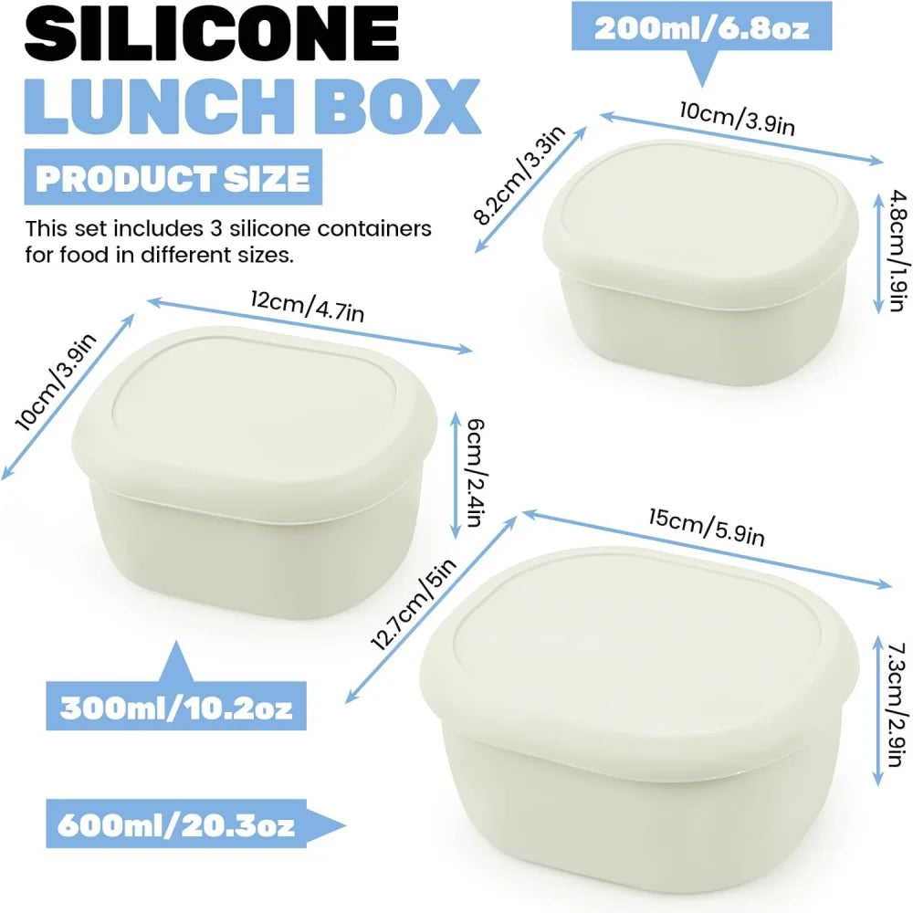 Silicone Food Storage Containers - BPA-Free