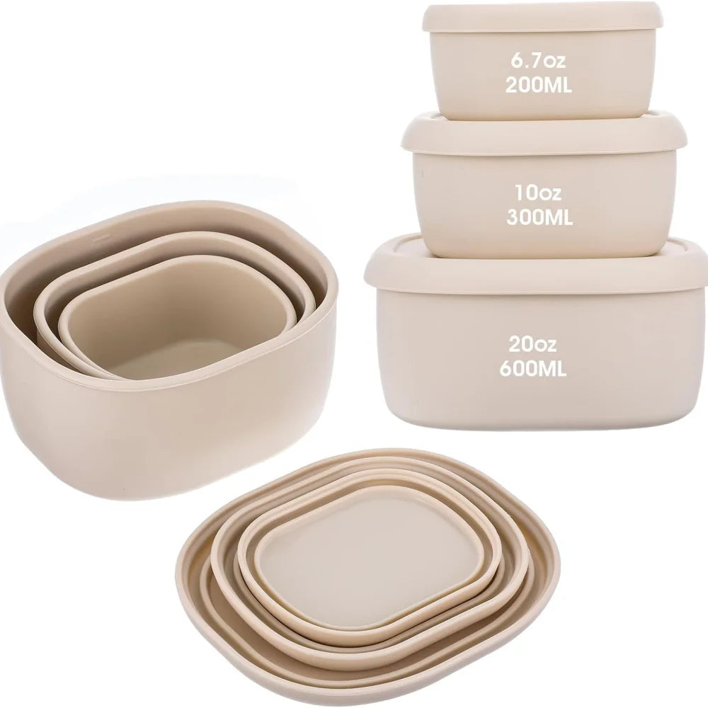 Silicone Food Storage Containers - BPA-Free