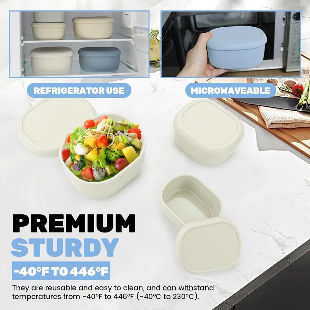 Silicone Food Storage Containers - BPA-Free