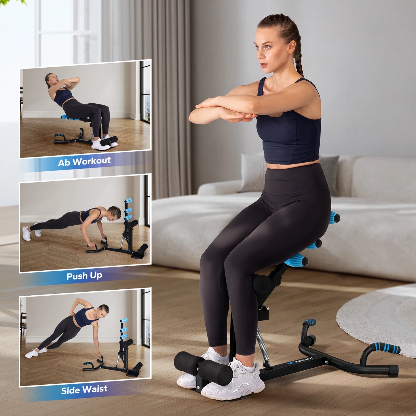 Deep Squat Machine - Adjustable Glutes & Core Trainer