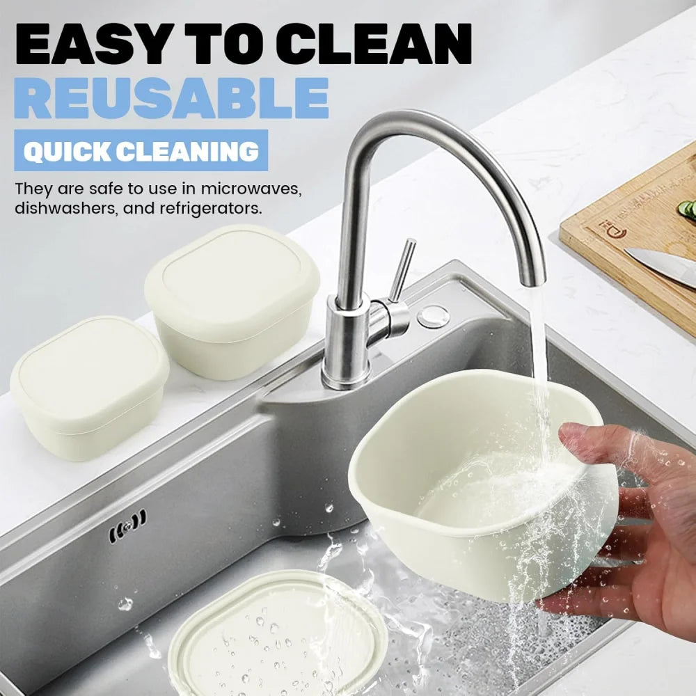 Silicone Food Storage Containers - BPA-Free