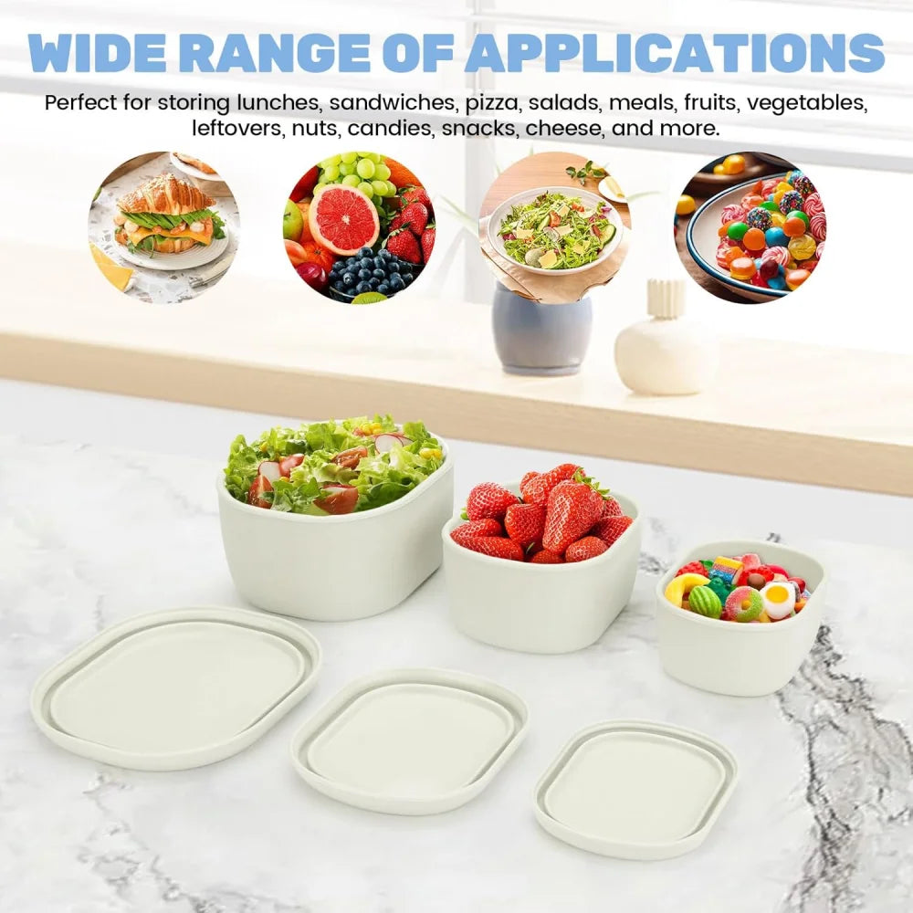 Silicone Food Storage Containers - BPA-Free