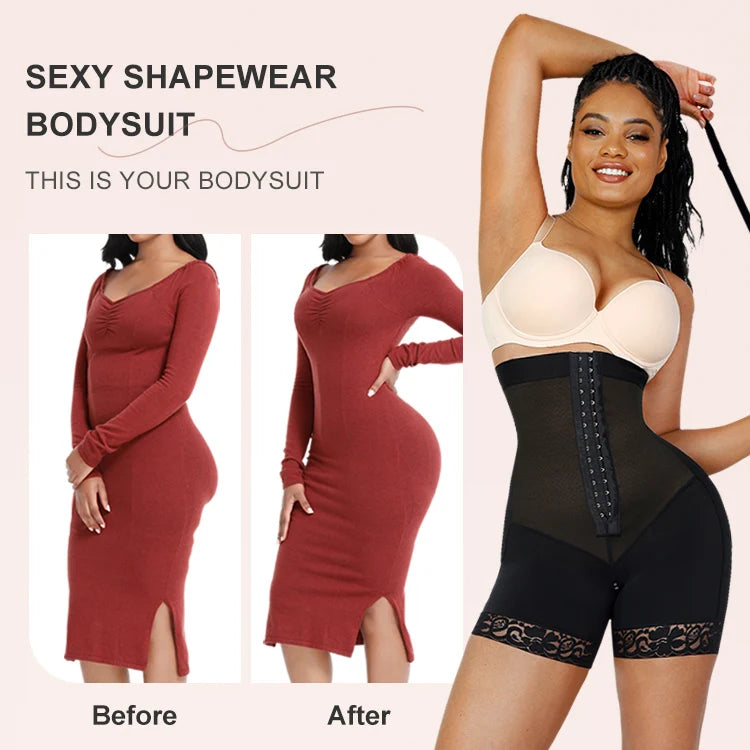 High Waist Tummy Control Shapewear - Butt Lifter Body Shaper for Women