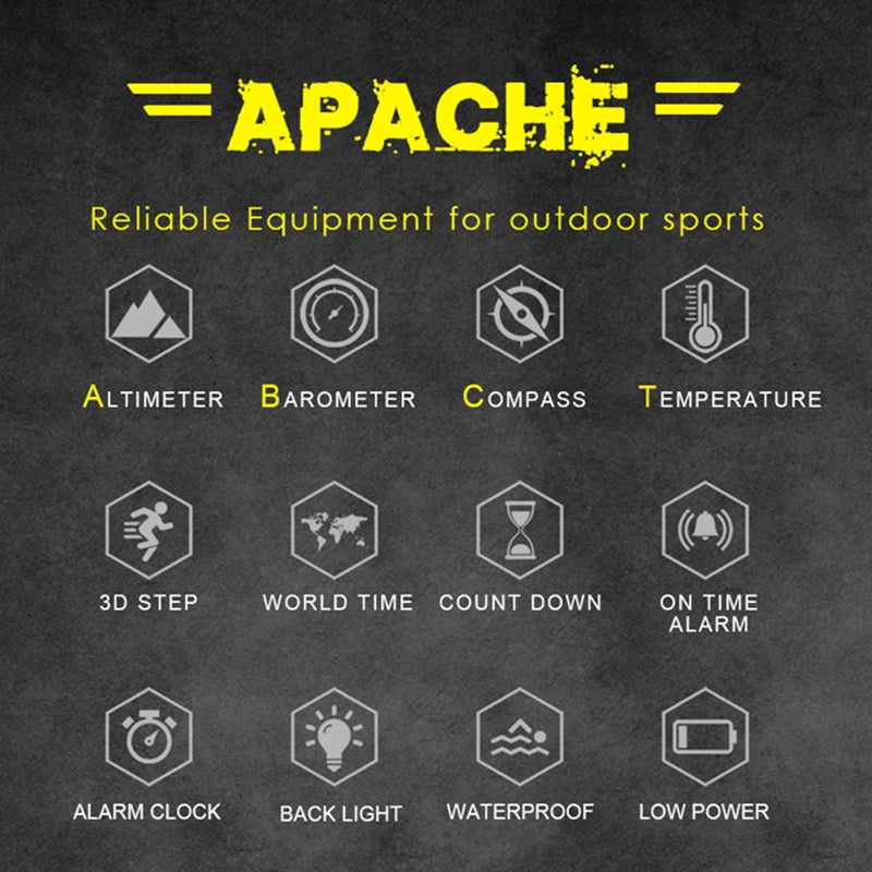 Adventure Pro Multi-Sport Watch - Waterproof with Altimeter & Compass