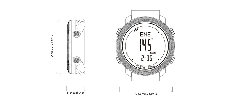 Adventure Pro Multi-Sport Watch - Waterproof with Altimeter & Compass