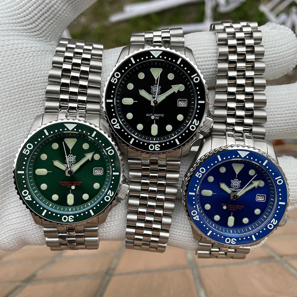Steeldive SD1996 Automatic Dive Watch - 41.2mm NH35 Movement 200m Waterproof
