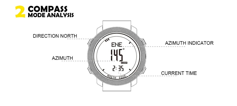 Adventure Pro Multi-Sport Watch - Waterproof with Altimeter & Compass