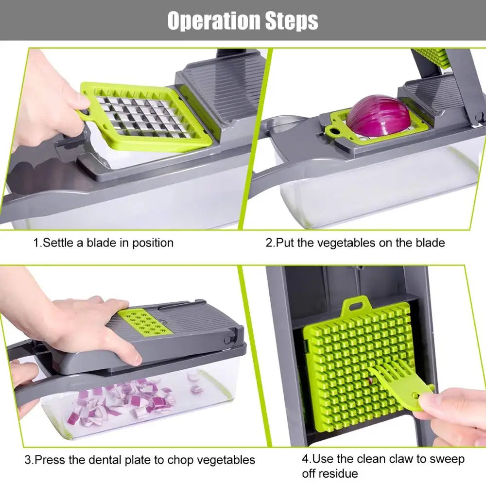 Multifunctional Vegetable Chopper - Kitchen Slicer & Grater