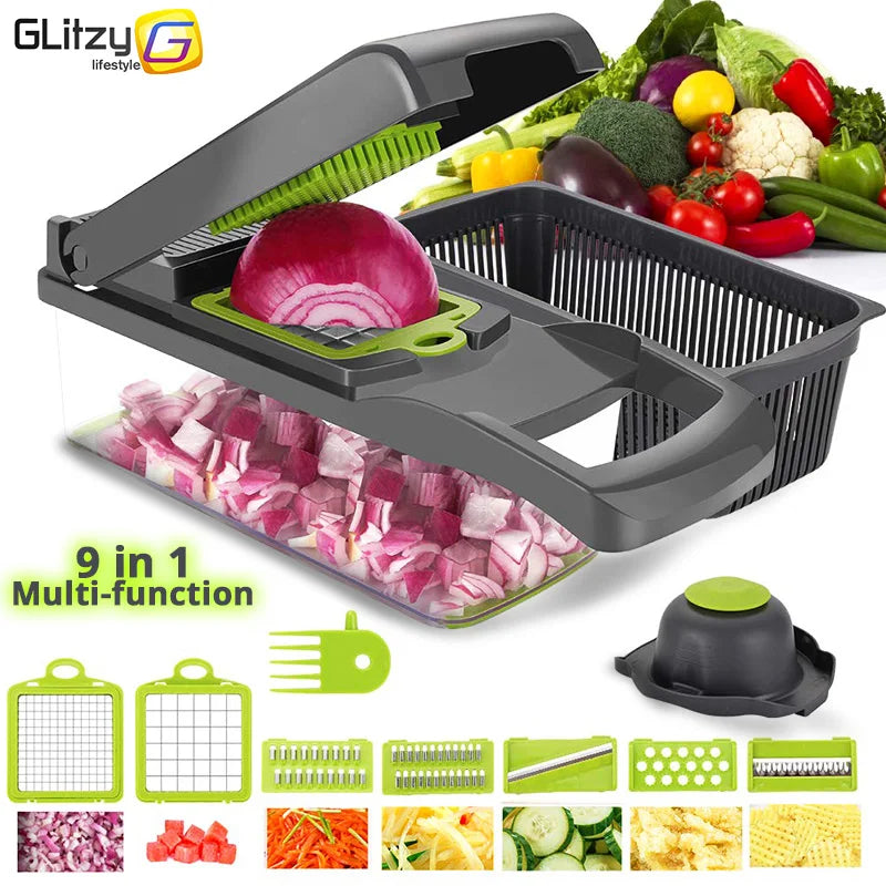 Multifunctional Vegetable Chopper - Kitchen Slicer & Grater