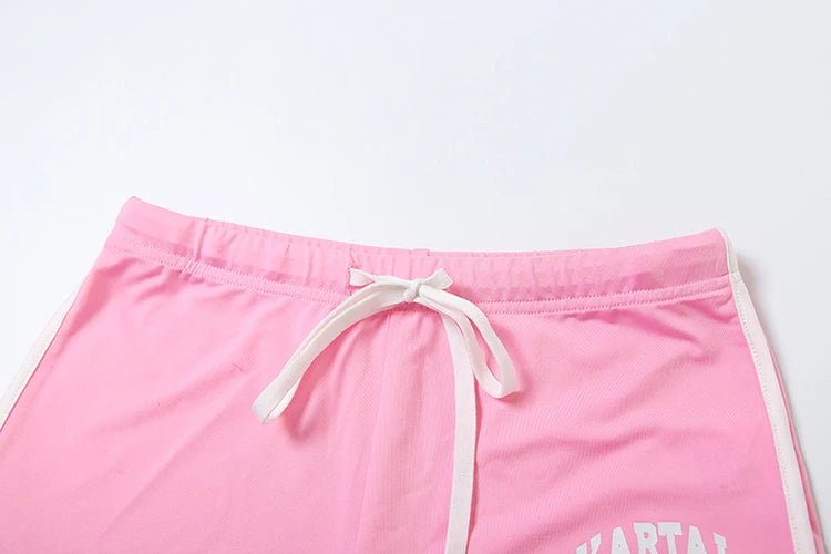 Women's 2-Piece Matching Set - Crop Top & Biker Shorts
