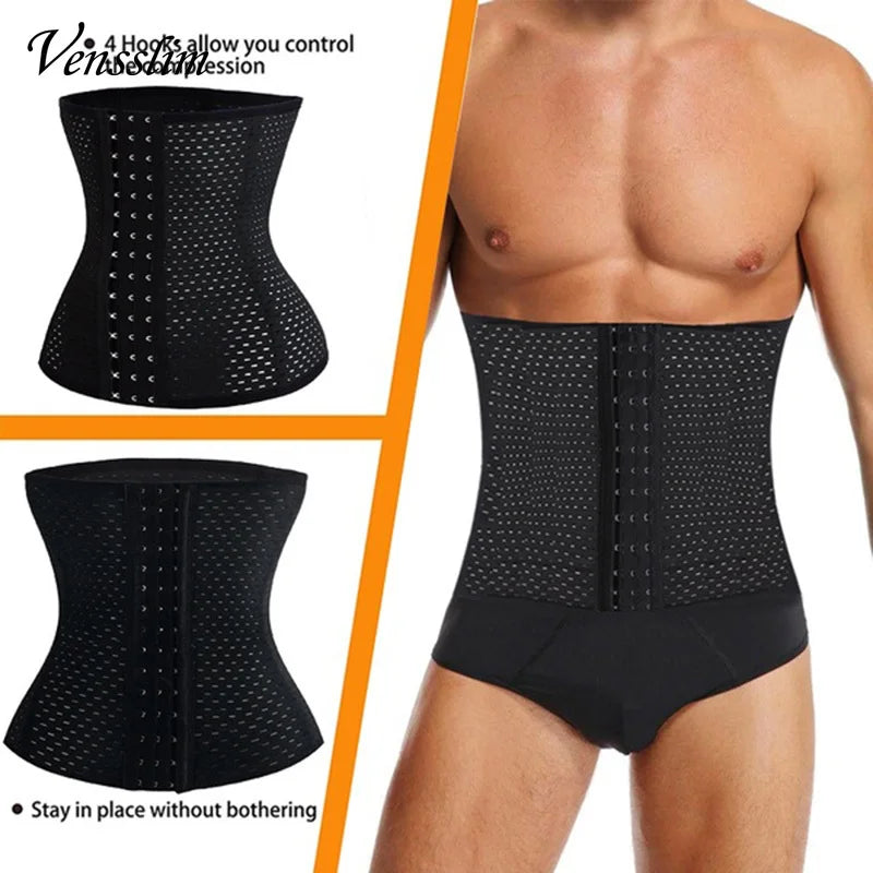 Men’s Waist Trainer Sweat Belt – Sauna Core Trimmer