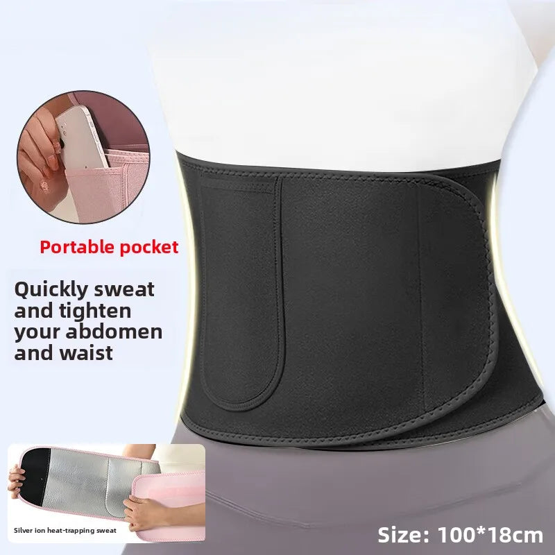 Waist Trainer Belt - Elastic Breathable Adjustable Slimming Belt