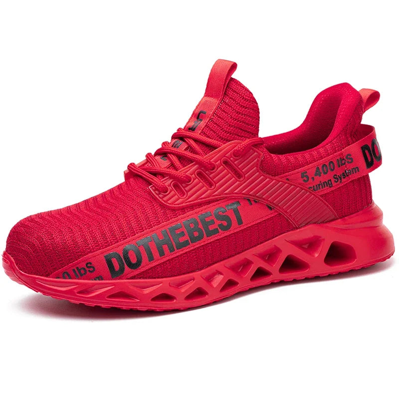 Lightweight Steel Toe Work Shoes with Breathable Safety Design