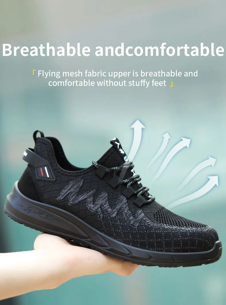Steel Toe Work Shoes – Lightweight, Breathable Safety