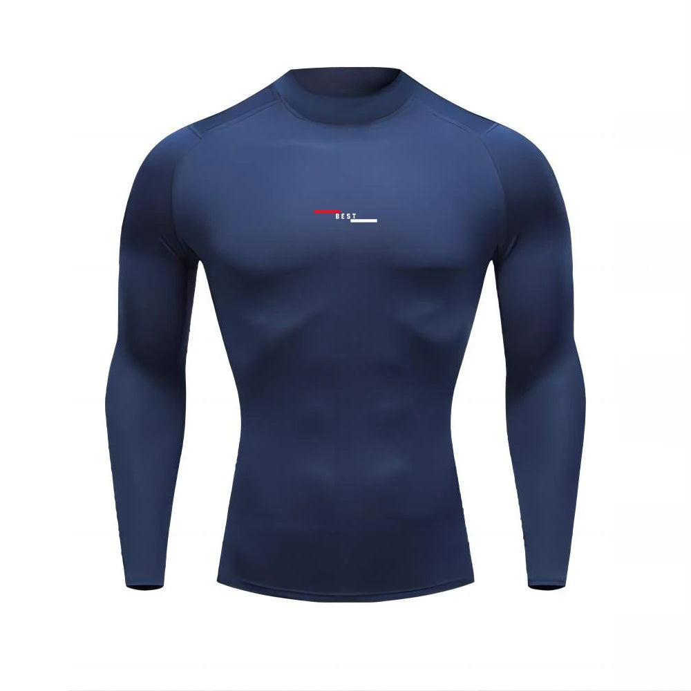 Men's High Neck Compression Shirt