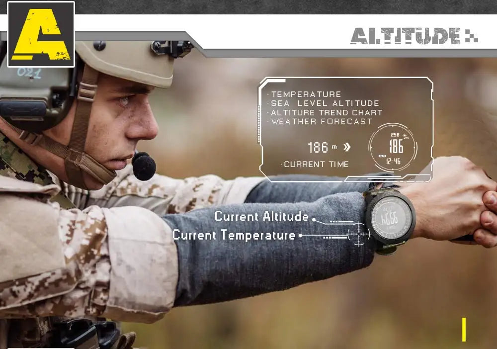 Adventure Pro Multi-Sport Watch - Waterproof with Altimeter & Compass