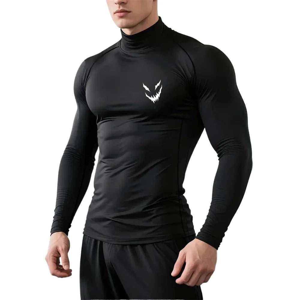 Men's Graphic Print Compression Top