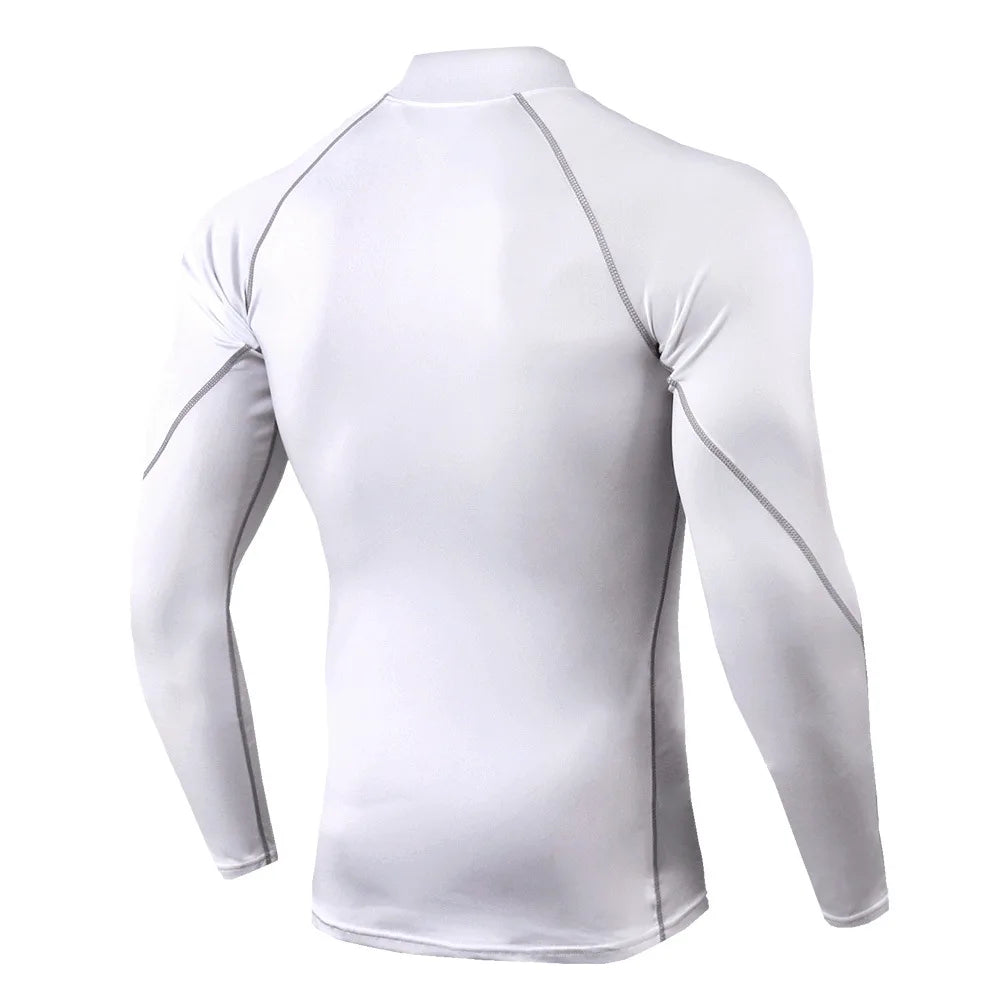 Men's Long Sleeve Compression Shirt - Quick Dry Bodybuilding Top
