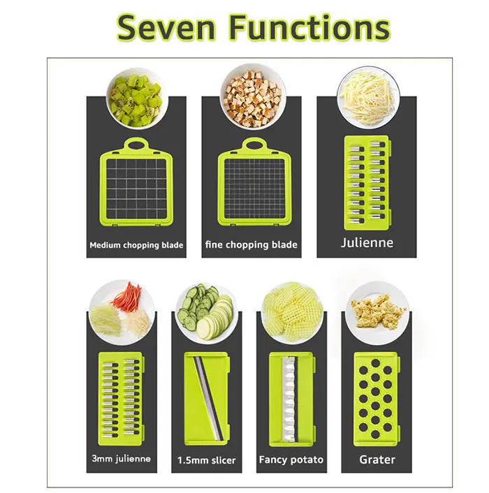 Multifunctional Vegetable Chopper - Kitchen Slicer & Grater