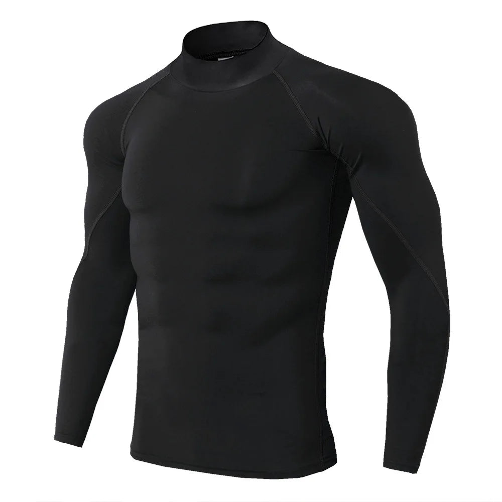 Men's Long Sleeve Compression Shirt - Quick Dry Bodybuilding Top