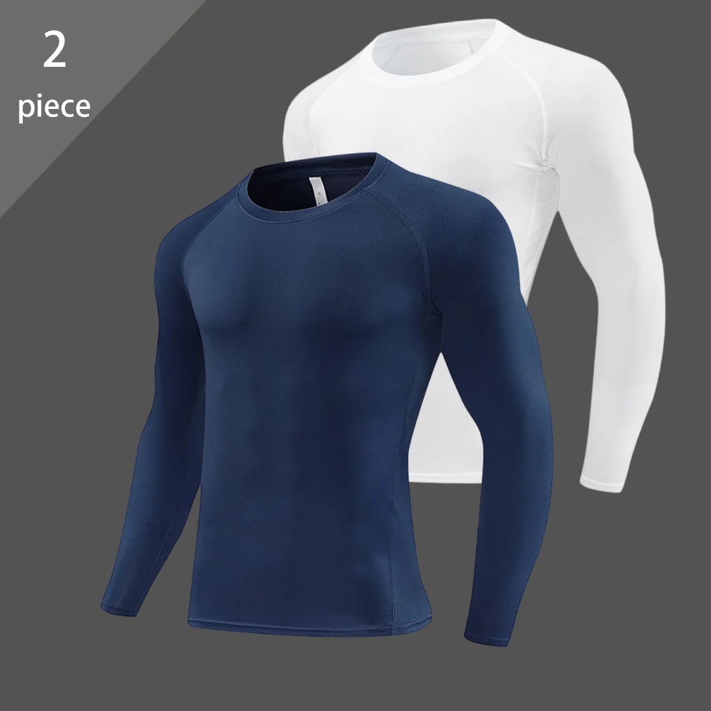 Men's Long Sleeve Compression Shirt – Elastic Training Top
