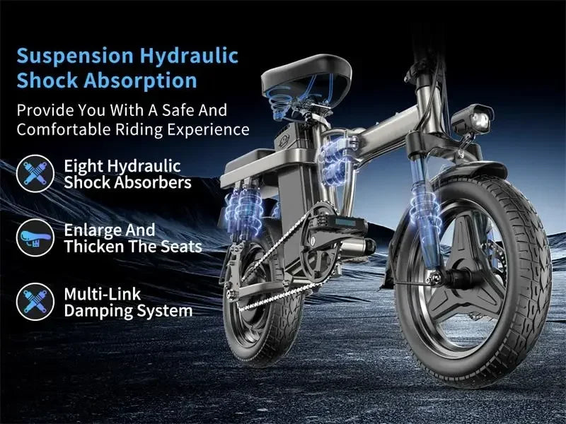 Foldable Electric Bike 400W 48V 30Ah – Urban Commuter