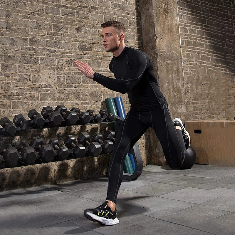 Men's Long Sleeve Compression Shirt - Quick Dry Bodybuilding Top