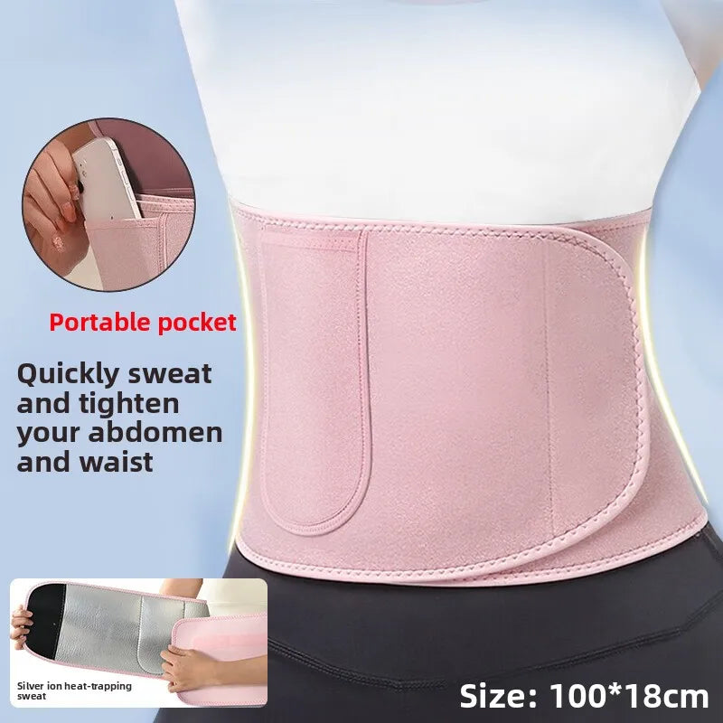 Waist Trainer Belt - Elastic Breathable Adjustable Slimming Belt
