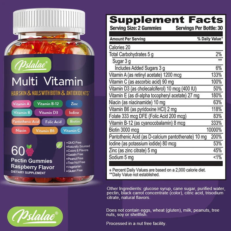 Multivitamin Gummies - Energy & Immune Support with Antioxidants