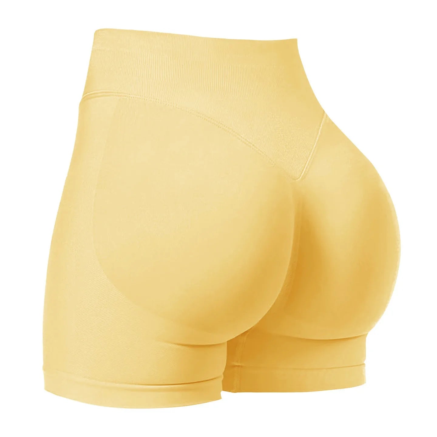 Women's Seamless Gym Shorts - Low Waist Yoga Running Shorts