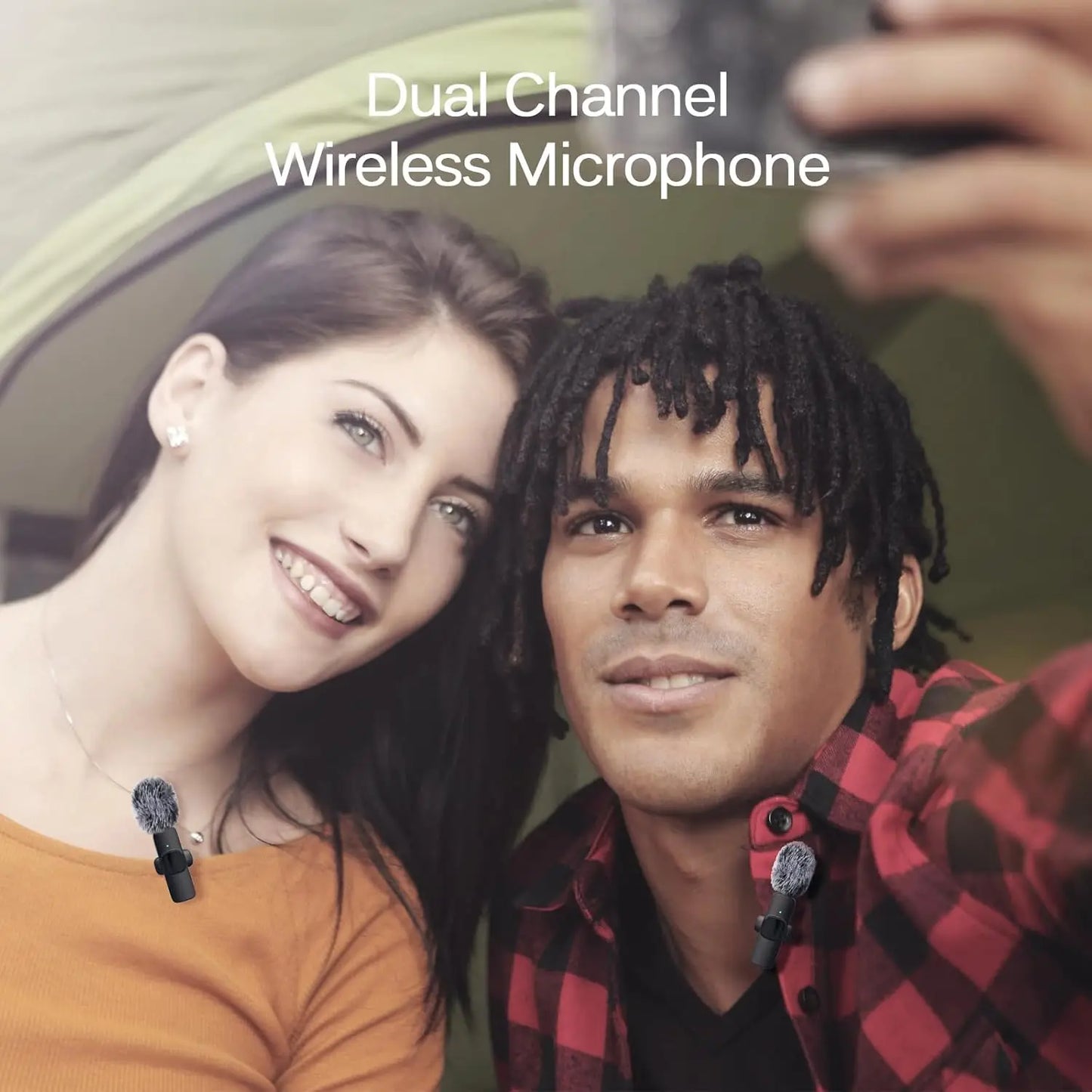 Wireless Lavalier Microphone - 2 Pack