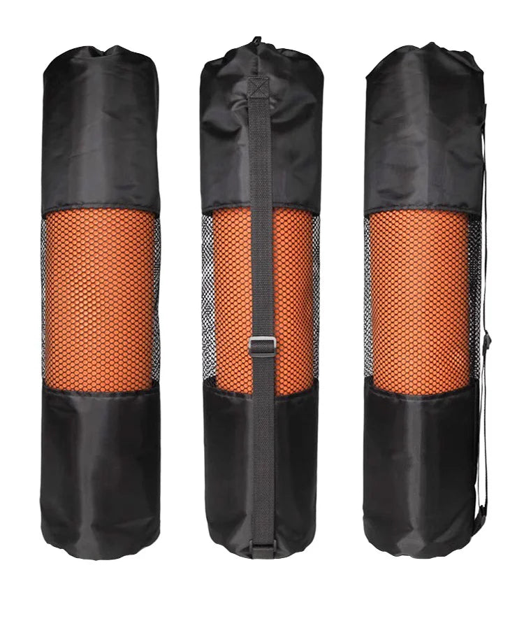 Yoga Mat Carry Bag with Mesh Pocket & Adjustable Strap