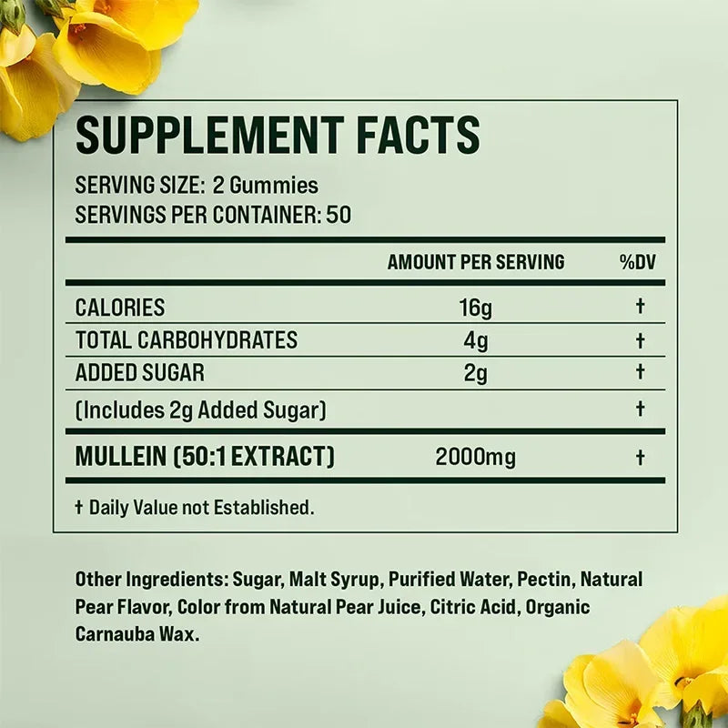 Mullein Gummies - Lung & Respiratory Health Support