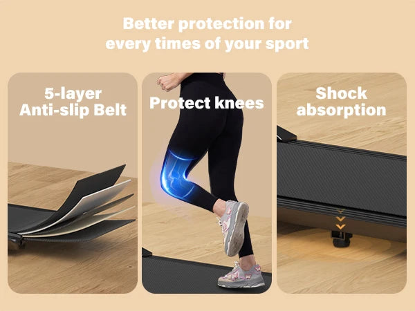 Home Treadmill 2.5HP – 300 lbs Walking & Running Machine