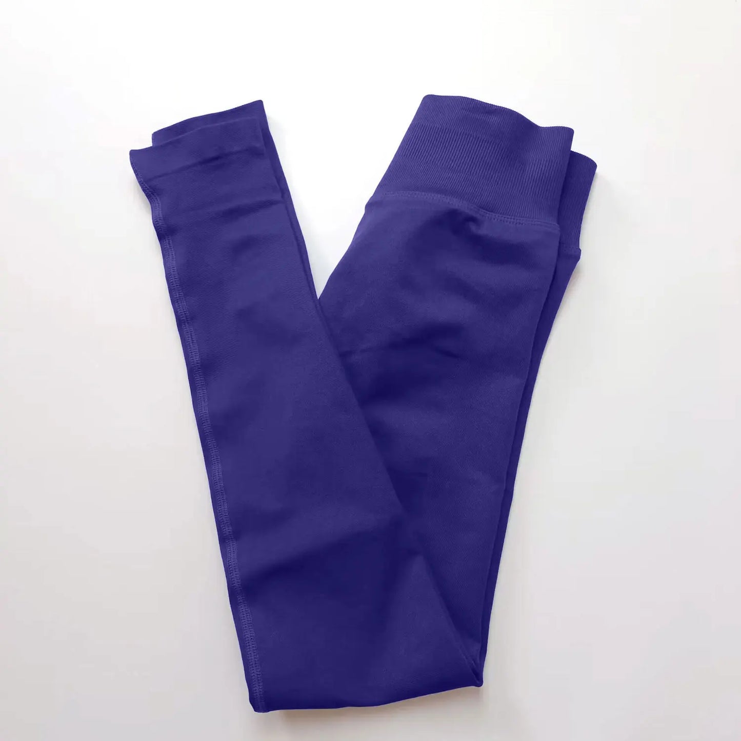 High-Impact Seamless Leggings - Scrunch Butt Design
