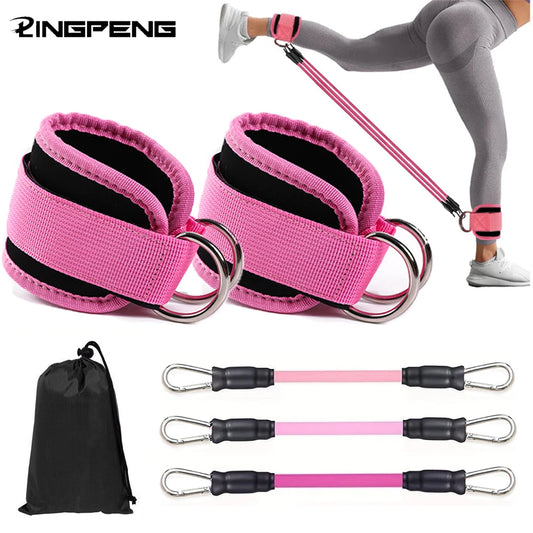 Ankle Resistance Bands Set for Glutes, Legs & Core Training