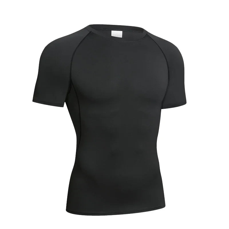 Men's Compression Long Sleeve Shirt - Quick Dry Gym Workout Bodybuilding Top