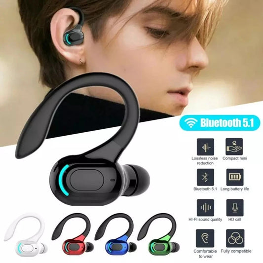 Bluetooth 5.2 Wireless Earphones - Waterproof HiFi Stereo Earbuds with Mic