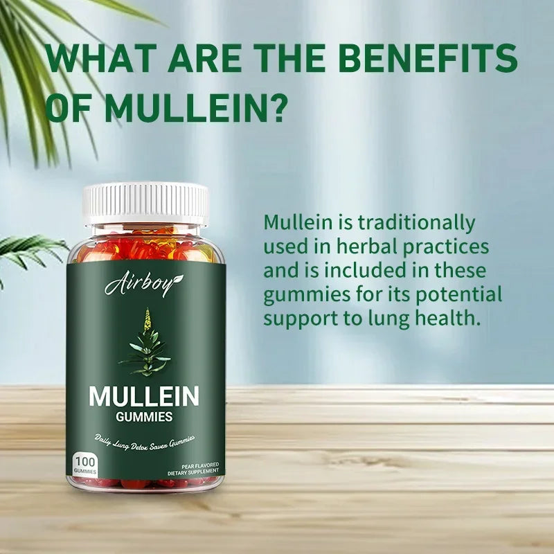 Mullein Gummies - Lung & Respiratory Health Support