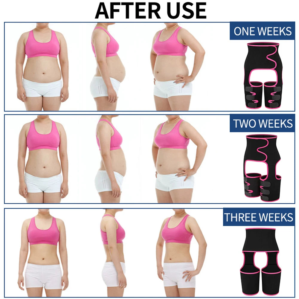 Women's 3-in-1 Waist Thigh Trimmer - Body Shaper & Butt Lifter