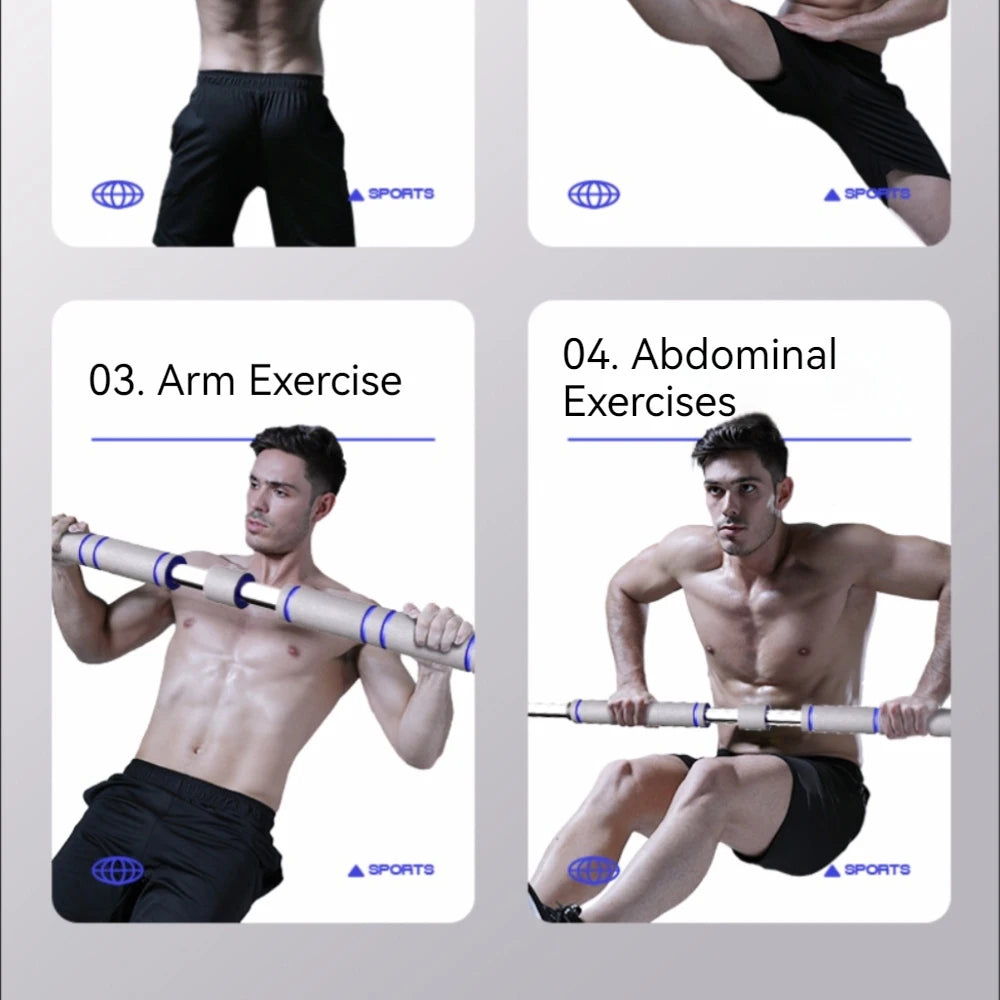 Telescopic Doorway Pull-Up Bar - Non-Slip Chin-Up Fitness Equipment