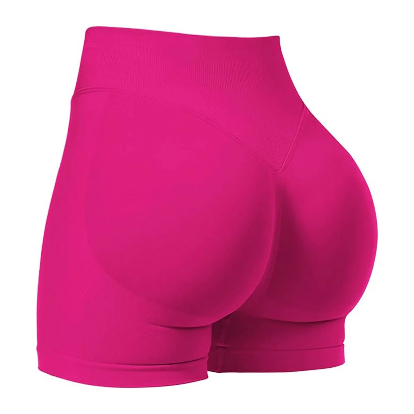 Women's Seamless Gym Shorts - Low Waist Yoga Running Shorts