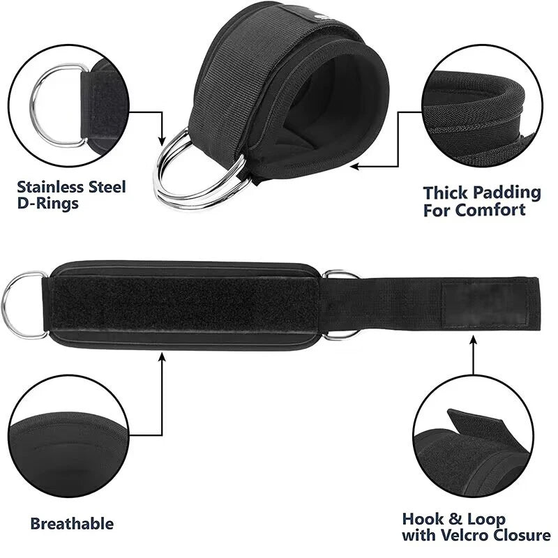 Ankle Resistance Bands Set for Glutes, Legs & Core Training