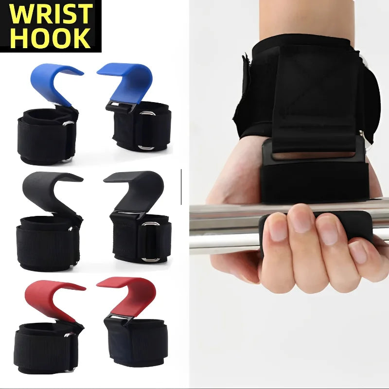 Weight Lifting Hooks - Non-Slip Deadlift Straps Pair