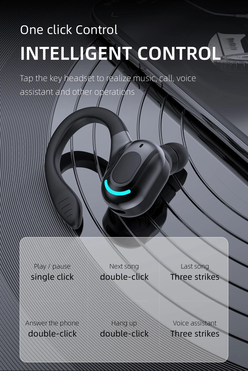 Bluetooth 5.2 Wireless Earphones - Waterproof HiFi Stereo Earbuds with Mic